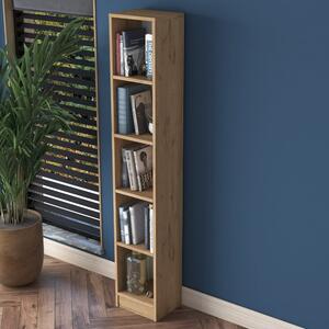 Polica za knjige u dekoru oraha u prirodnoj boji 30x170 cm Allen - Kalune Design