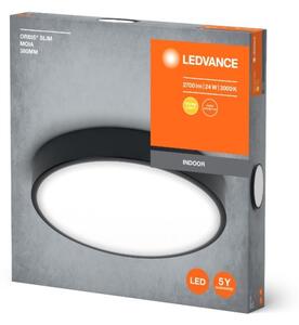 Ledvance - LED Stropna svjetiljka ORBIS SLIM LED/24W/230V crna