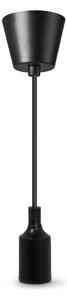 Ledvance - Luster na sajli PENDULUM BELL 1xE27/15W/230V crna