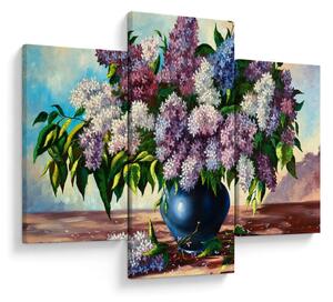 Slika - Šopek lila (90x60 cm)