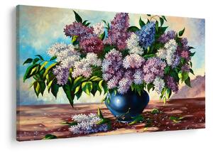 Slika - Šopek lila (90x60 cm)