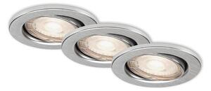 Briloner 7144-039-Set 3xLED Ugradbena svjetiljka za kupaonicu 1xGU10/4W/230V IP23