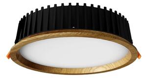 APLED - LED Ugradbena RONDO WOODLINE LED/18W/230V 3000K pr. 26 cm hrast masivni