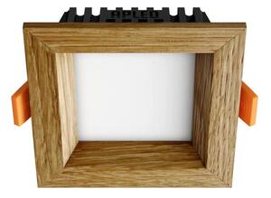 APLED - LED Ugradbena SQUARE WOODLINE LED/3W/230V 3000K 9x9 cm hrast masivni