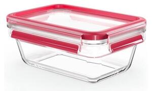 Tefal - Posuda za namirnice 0,85 l MSEAL GLASS crvena/staklo