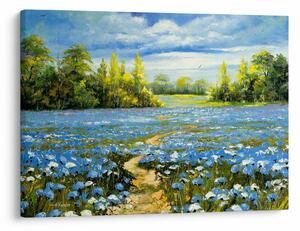 Slika - Pot na polju, oljna slika (70x50 cm)