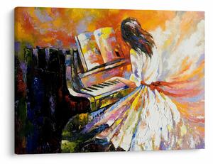 Slika - Ženska igra klavir (70x50 cm)
