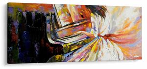 Slika - Ženska igra klavir (120x50 cm)