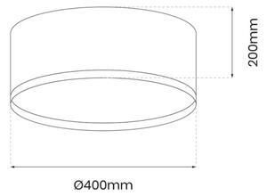 LED Stropna svjetiljka RONDO LED/18W/230V crna