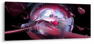 Slika - Abstrakcija, vesoljski črvi (120x50 cm)