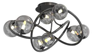 Wofi 9014-805 - LED Nadgradni luster NANCY 8xG9/3,5W/230V crni krom