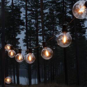Konstsmide Christmas LED solarne lampice za zabavu, 7 W, jantar, IP44, 1800 K, prigušiva, Bež, Plastika