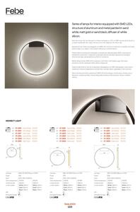 Redo 01-2867 - LED Prigušivi luster na sajli FEBE LED/37W/230V crna