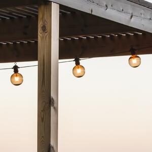 Konstsmide Christmas LED solarne lampice za zabavu, 7 W, smeđe, IP44, 1800 K, prigušiva, Smeđa / hrđa, Plastika