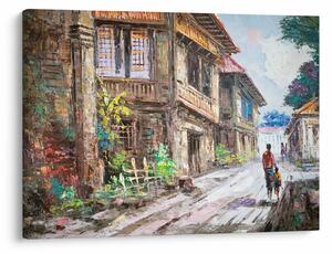 Slika filipinske vasi, Azija (70x50 cm)