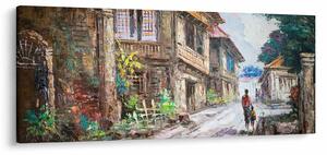 Slika filipinske vasi, Azija (120x50 cm)
