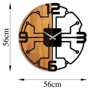 Zidni sat pr. 56 cm 1xAA drvo/metal
