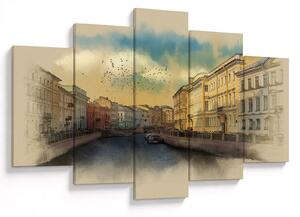 Slika - reka Moyka, Sankt Peterburg, Rusija (150x105 cm)