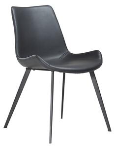 Crna trpezarijska stolica od eko kože DAN-FORM Denmark Hype