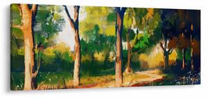 Podoba gozda v poletnem soncu, slika (120x50 cm)
