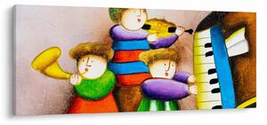 Slika - Glasbeniki, slika (120x50 cm)