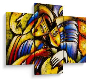 Slika - Oljna slika, zaljubljenci (90x60 cm)