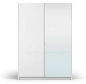Bijeli ormar s ogledalom i kliznim vratima 151x215 cm Lisburn - Cosmopolitan Design