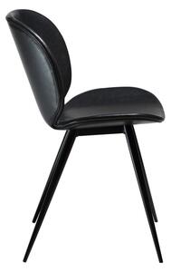 Crna stolica od umjetne kože DAN-FORM Denmark Cloud