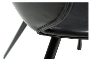 Crna stolica od umjetne kože DAN-FORM Denmark Cloud