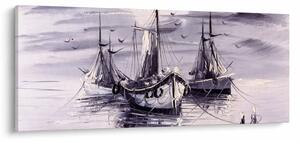Slika - Port, oljna slika (120x50 cm)