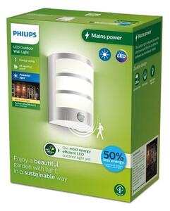 Philips - LED Vanjska zidna svjetiljka sa senzorom PYTHON LED/3,8W/230V IP44