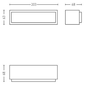 Philips - LED Vanjska zidna svjetiljka STRATOSPHERE LED/3,8W/230V 4000K IP44