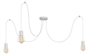 Luster na sajli TUBE 3xE27/15W/230V pauk bijela
