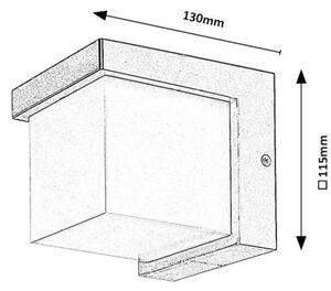 Rabalux 77095 - LED Vanjska zidna svjetiljka ANDELLE LED/10W/230V IP54 crna