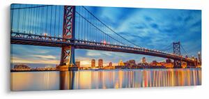 Slika - Most Benjamina Franklina, Philadelphia (120x50 cm)