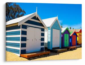 Slika - Brighton Beach, Melbourne, Avstralija (70x50 cm)