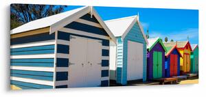 Slika - Brighton Beach, Melbourne, Avstralija (120x50 cm)