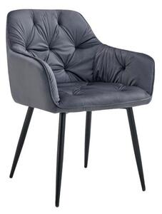 Kuhinjska stolica ADO 2 velvet siva