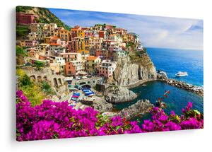 Slika - Italijanska vasica Manarola (90x60 cm)
