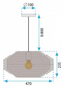 Viseća stropna svjetiljka Natural APP1486-1CP