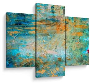 Slika modre abstrakcije (90x60 cm)
