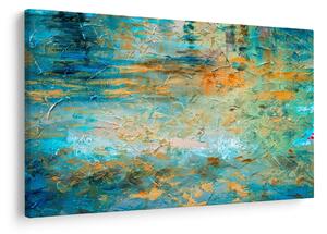 Slika modre abstrakcije (90x60 cm)
