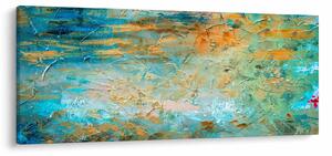 Slika modre abstrakcije (120x50 cm)