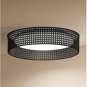 Duolla - LED Stropna svjetiljka ROLLER RATTAN LED/24W/230V pr. 45 cm crna