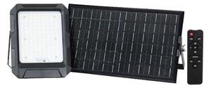 LED Solarni reflektor LED/15W/3,7V IP65 4000K crna + DU