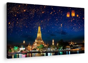 Slika - Luči za srečo, Bangkok (90x60 cm)
