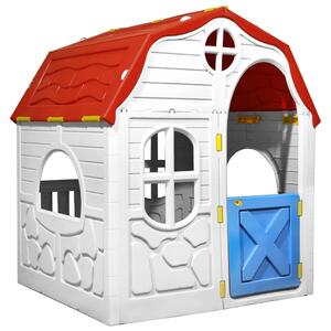 VidaXL Dječja sklopiva kućica za igru s vratima i prozorima