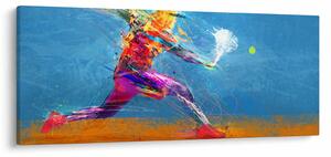 Slika - Poslikan teniški igralec (120x50 cm)