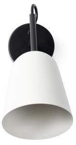 FARO 28258 - Zidna lampa STUDIO 1xE14/8W/230V bijela/crna