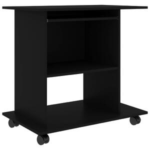 VidaXL Stol za računalo crni 80 x 50 x 75 cm od iverice